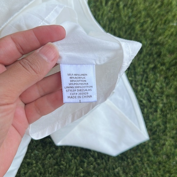 Altar'd State Ivory Strapless Dress Bow in back Women’s Size Large - Picture 10 of 11